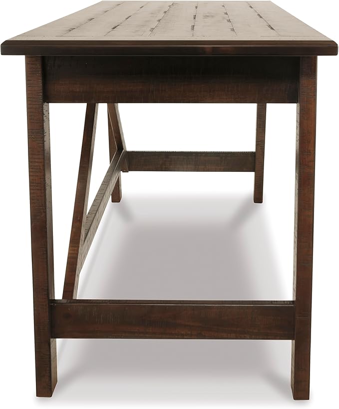 Signature Design by Ashley Baldridge Rustic Home Office Desk, Distressed Brown
