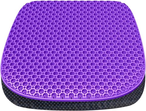 Large Gel Seat Cushion by [Brand Name] - Non-Slip, Soft & Breathable Design for Office, Car & Wheelchair (17" x 15")