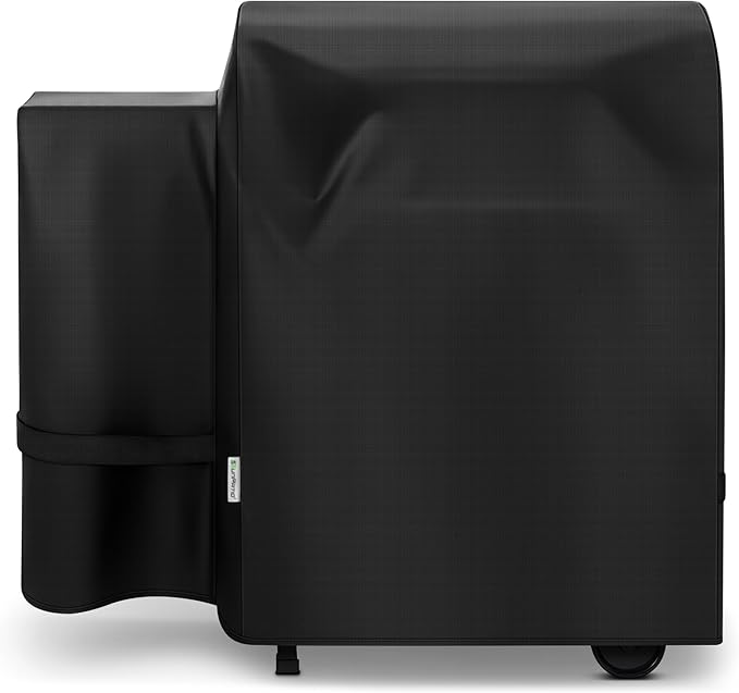 SunPatio Grill Cover for Traeger 20 Series, Heavy Duty Waterproof Wood Pellet Smoker Cover, Compatible with Junior, Tailgate & Recteq 340 Grills, All Weather Protection Full Length Barbecue Protector