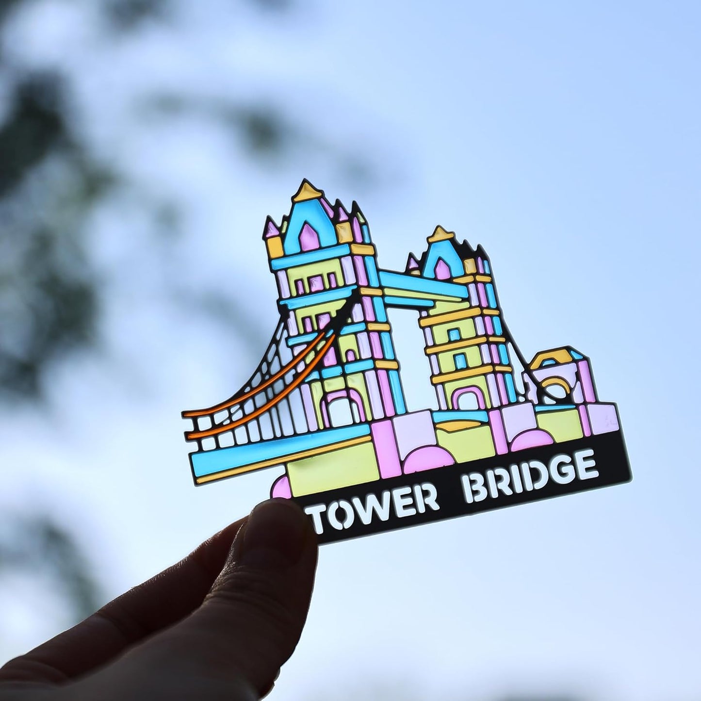 Tower Bridge Metal Bookmarks - Transparent Design for Aesthetic Reading | Perfect Gift for Book Lovers