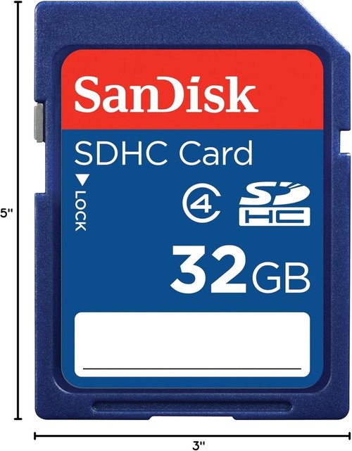SanDisk 32GB Class 4 SD Flash Memory Card - Reliable Storage for Photos & Videos