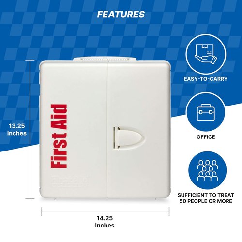First Aid Only SmartCompliance 50-Person OSHA Compliant First Aid Kit - Large 245-Piece Cabinet