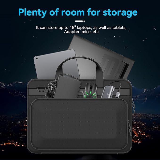 Smatree Heavy Duty Hard Sleeve Case Compatible for 18 inch ASUS ROG Strix SCAR 18 2025/2024/2023 Gaming Laptop, for 18 inch ASUS ROG Strix G18 2025/2024/2023 Gaming Laptop Waterproof Handbag (A800XL)
