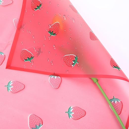 20 Sheets Flower Wrapping Paper, Matte Florist Strawberry Flower Bouquet Wrapping Paper With Ribbon, Red Floral Wrap Papers for Bouquets, Gift Wrap Papers Birthday Girl Wedding Christmas Gifts
