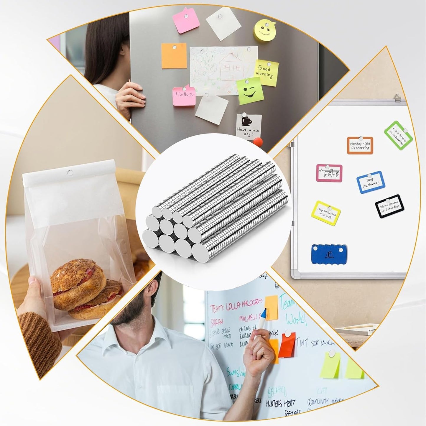 TRYMAG 660Pcs Small Magnets - Versatile Mini Magnets for DIY, Crafts, Office & Science Projects