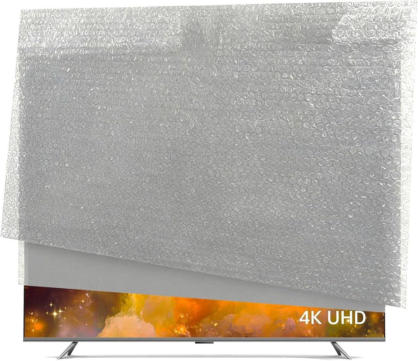 Skiennix TV Wrap Cover - Double-Layer Thick Bubble Protection for 43-65" Screens (61"x37")