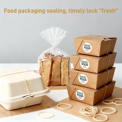 Regine Switzerland Rubber Bands Size #16 - Light Brown Thin Elastics for Office & Home Use