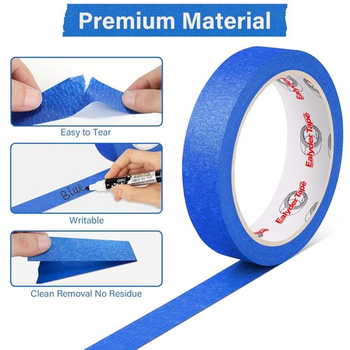 Premium Blue Painters Tape by [Brand Name] - Multi-Purpose Masking Tape for DIY Crafts | 0.94-Inch x 22-Yard, Easy Surface Protection