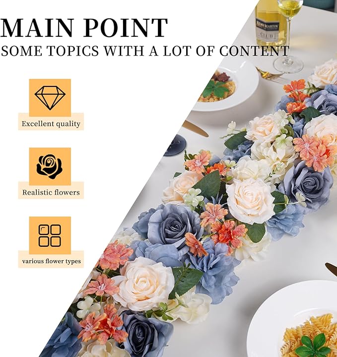 Flower Centerpieces for Tables - 10 Pack Wedding Arch Artificial Flowers Grey Arrangements Center Piece for Reception, Living Room, Kitchen, Dining Table Runner Decorations