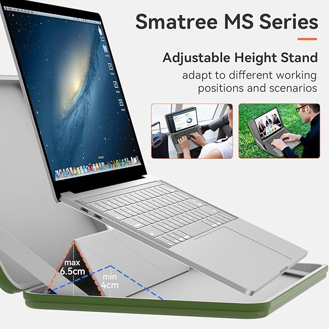 Smatree MS26T Hard EVA Protective Sleeve with Stand Compatible for 12.2 inch Acer Chromebook Spin 312,11.6 inch Chromebook 311,TravelMate B3 TMB311-33-C3FM,TravelMate Spin B3 11 TMB311RN-33 Bag,Green
