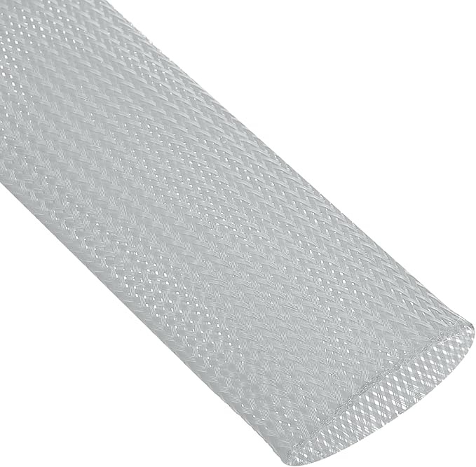 uxcell Expandable Sleeving, 2-inch 10ft Cable Sleeve, Gray
