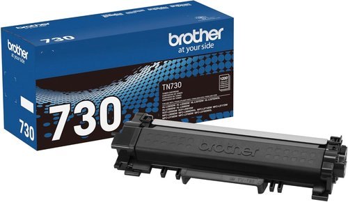 Brother Genuine TN730 Black Toner Cartridge - Standard Yield Up to 1,200 Pages | 1 Pack