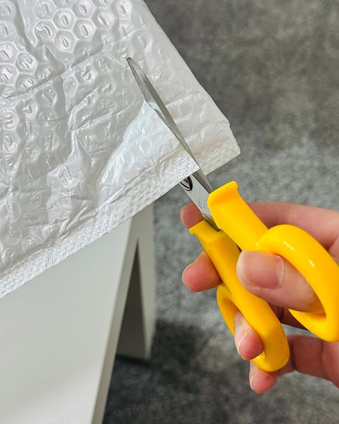 Electricians Scissors Fiber Optic, Electrical Scissor, Heavy-Duty Cable Cutters, 6 inch All Purpose Scissors for Crafting Office,Yellow (1)