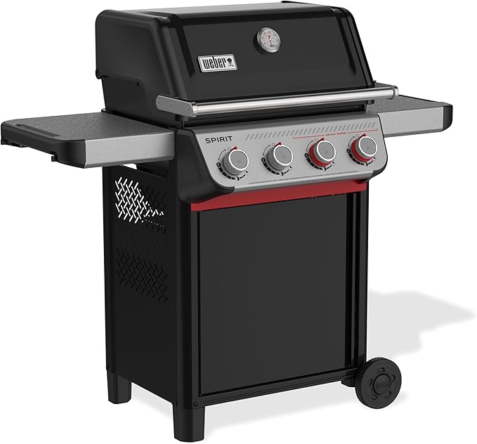 Weber Spirit E-425 Liquid Propane Gas Grill for Outdoor Cooking and BBQ, 4 Boost Burners, Black