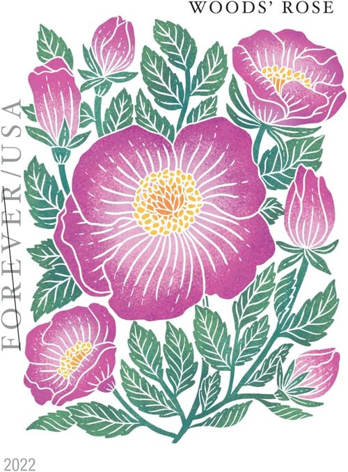 Mountain Flora Flower Forever Postage Stamps - Celebrate Beauty with 100 Stamps in a Roll