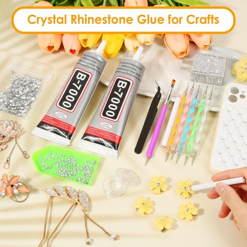 B7000 Clear Glue - Precision Tip Adhesive for Jewelry Making & DIY Crafts | 2Pcs 110mL