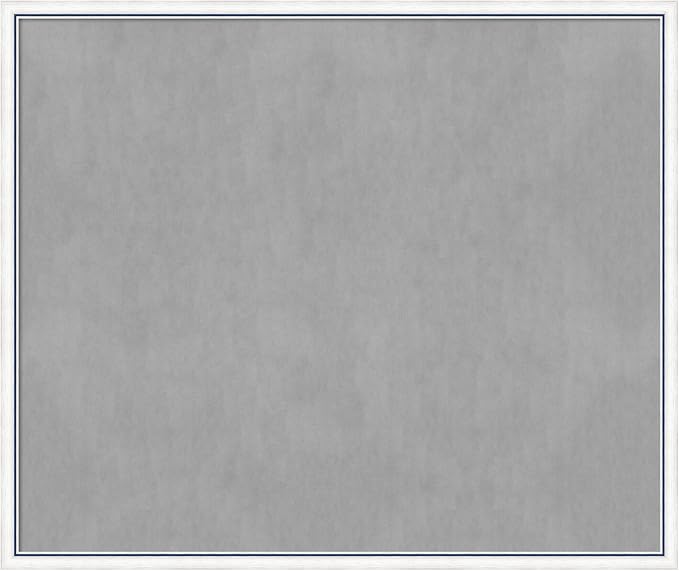 Amanti Art White Framed Magnetic Board 42x50 Oversize Vision Board for use with Magnets, 100% Metal Sheet to Display Items as Office Decor or for Home Organization in mudroom, Kitchen or Kids Room
