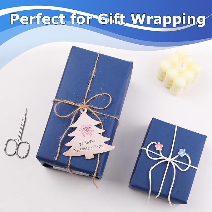 Vanhench 36"x1500" (125') Lake Blue Wrapping Paper, Art Kraft Craft Paper for Birthday Gift Wrapping, Bouquet Flower Crafts, Poster Bulletin Board Construction, Moving Shipping Packing Supplies