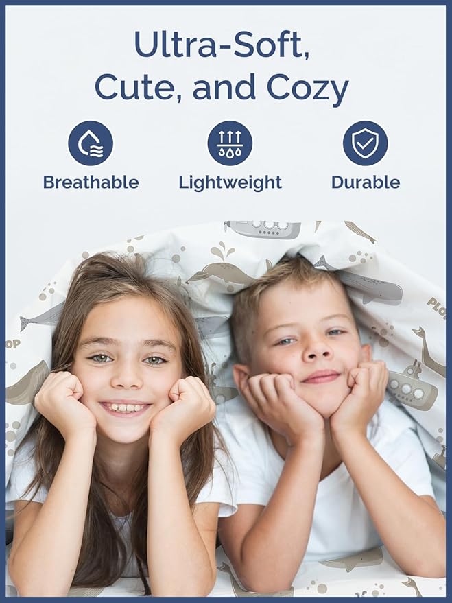 Kids Submarines Full Sheet Set - Cute 4 Piece Full Bed Sheets For Kids - Deep Pocket Wrinkle Free - Submarine Kids Sheets - Printed Kids Full Size Submarine Sheets - Soft Full Sheets - Boys Toddlers