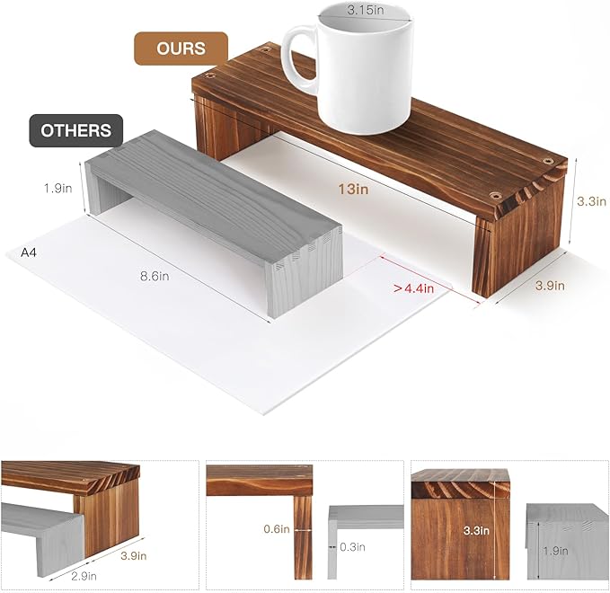Plant Stand Shelf for Desk Window Sill Countertop Succulent Stand Desktop Shelf 3 Tiers Small Wooden Tabletop Ladder Plant Shelves for Cupcake Stand Riser Spice Rack Holder