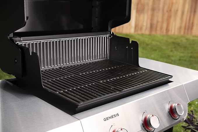 Weber Genesis E-315 Liquid Propane Gas Grill for Outdoor Cooking, 3 Burners, Black