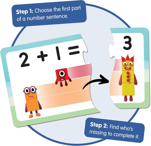 Hand2Mind Numberblocks Puzzle Set - Engaging Addition & Subtraction Math Games for Kids | Educational Toddler Activity
