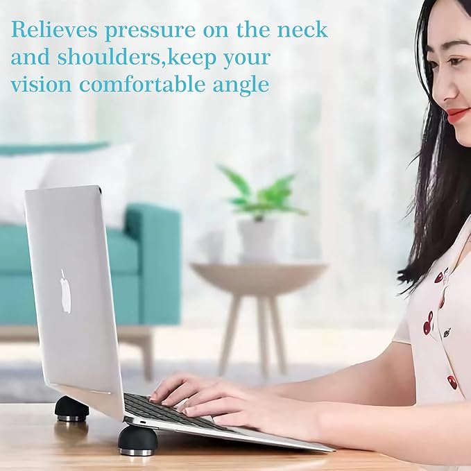 COPORA Laptop Cooling Stand, Portable Magnetic Laptop Cooler, Small Invisible Cooler Ball, Ergonomic Laptop Stand for Computer