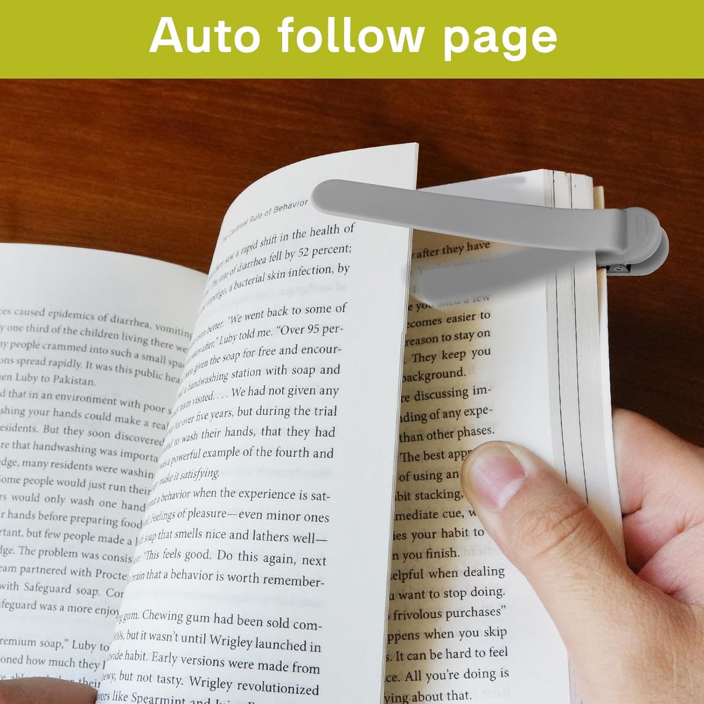 SMUK 3pcs Silicone Bookmarks - Cute Automatic Page Keepers for Book Lovers | Ideal Gifts for Readers