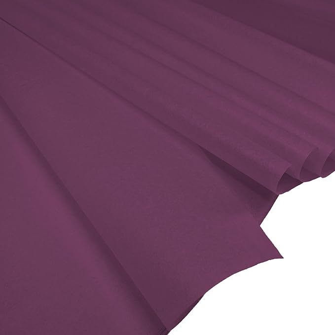 Flexicore Packaging® | Gift Wrap Tissue Paper | Size: 15"x20" | 100 Sheet | Acid Free Bulk Tissue Paper | (Plum)