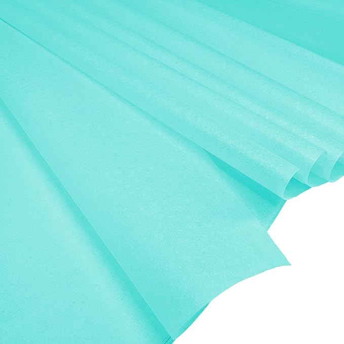 Flexicore Packaging® | Gift Wrap Tissue Paper | Size: 15"x20" | 100 Sheet | Acid Free Bulk Tissue Paper | (Aqua Teal)