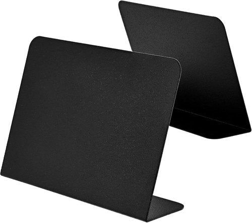Juvale Metal Tabletop Chalkboard Signs - Galvanized Iron Menu Stands - 3"x4.2", Black, Pack of 8