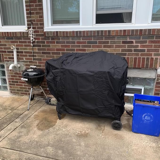ZJYWSCH Grill Cover for Pit Boss Charcoal Pellet Combo Grill PB1230PC, PitBoss 1230PC Pellet Charcoal Combo Grill Cover Heavy Duty Waterproof for Louisiana 1200 Black Label LG1200BL