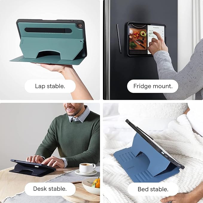 ZUGU CASE for 10.2 Inch iPad 7th / 8th / 9th Generation Case (2021/2020/2019), Protective, Thin, Sleek Design, Magnetic Stand, Sleep/Wake Cover, Magnetic Cover, Desert Rose