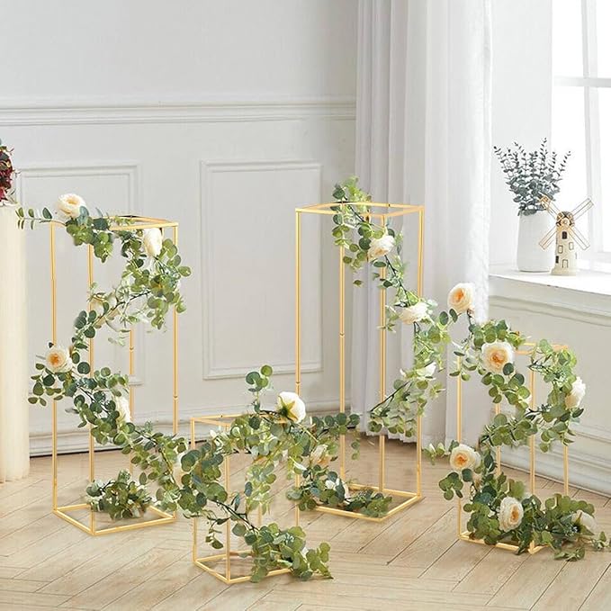20pcs Gold Wedding Flower Stand,23.6inch Wedding Table Centerpieces,Gold Centerpiece for Birthday Party Event Table Decoration