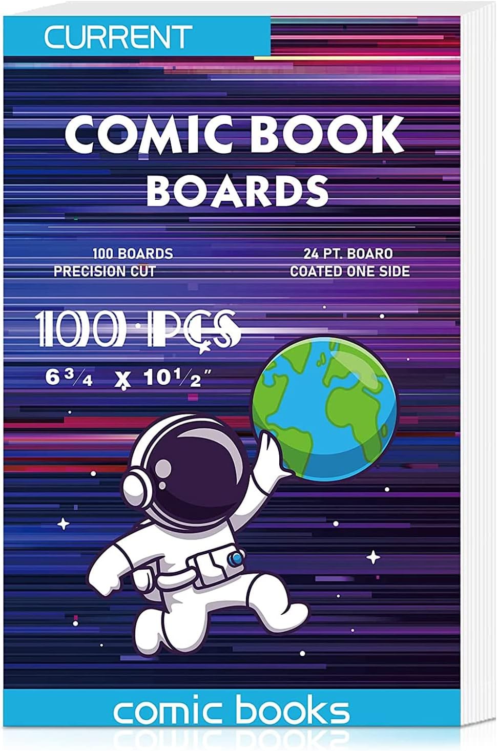 YSCare Comic Book Boards - Acid-Free, Thick & Durable Current Size Boards | 100 Count (White)