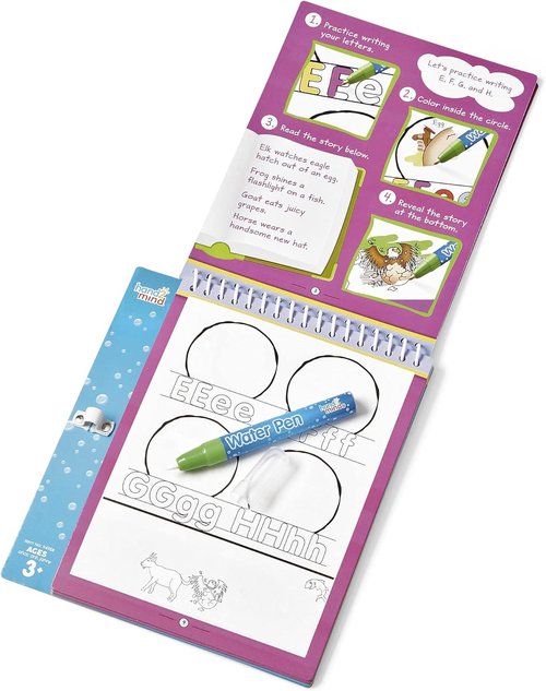 Hand2Mind Bob Books Water Workbook - Alphabet Skills & Reading Toys for Toddlers | Includes Water Pen