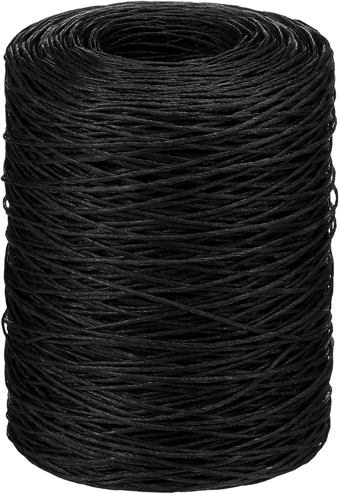 Syhood 673 Feet Floral Vine Bind Wire Rustic Wrapping Wire for Flower Bouquets(Black)