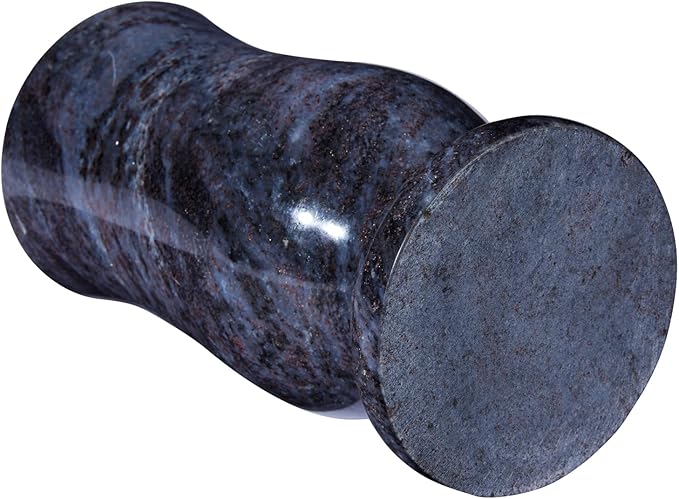 Cemetery Granite Vase for Grave, Natural Stone Heavy Headstone Flower Holder.