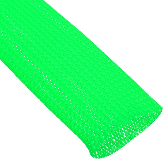 uxcell Expandable Sleeving, 2-inch 25ft Cable Sleeve, Green