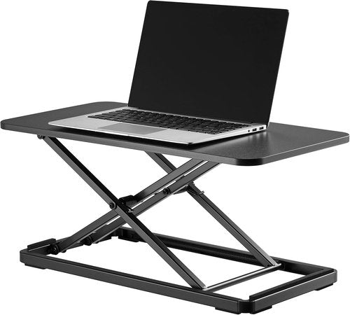 Mount Plus KBT10 Ultra Slim Laptop Stand - Adjustable Sit-Stand Riser for Desks | Lifts Up to 15.6" Height | 5 Levels