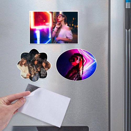 DIYMAG Magnetic Adhesive Sheets - 50 Pack | Flexible 8" x 10" Magnet Sheets for Crafts & Photos