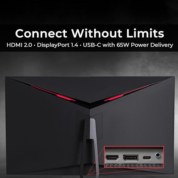 Deco Gear 39" Curved Widescreen Gaming Monitor | 2560x1440 | 1ms MPRT | 165 Hz | 16:9 | HDR400 | 4000:1 | 1 x HDMI | 1 x DisplayPort - Limited Black Edition