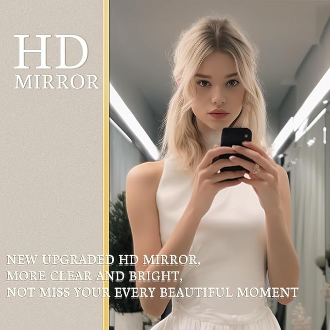 Dewfig 71"X26" Arched Full Length Mirror, Free Standing Leaning or Wall-Mounted Mirror, Aluminum Frame Modern Mirrors for Living Room, Bedroom, Cloakroom, Gold