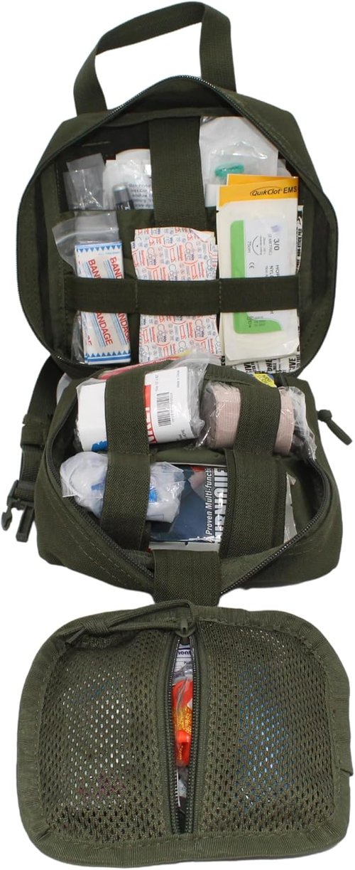 Luminary Advanced IFAK | MOLLE Rip-Away Trauma First Aid Kit - Quick Release Panel, Olive Drab
