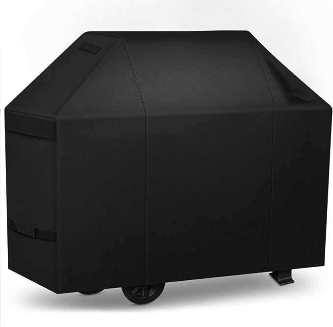 iCOVER Grill Cover 55 inch, BBQ Grill Cover for Outdoor Grill, 600D Heavy Duty Waterproof BBQ Cover, Anti-UV and Rip-Proof Barbecue Cover, Gas Grill Cover for Weber, Char-Broil, Nexgrill, etc