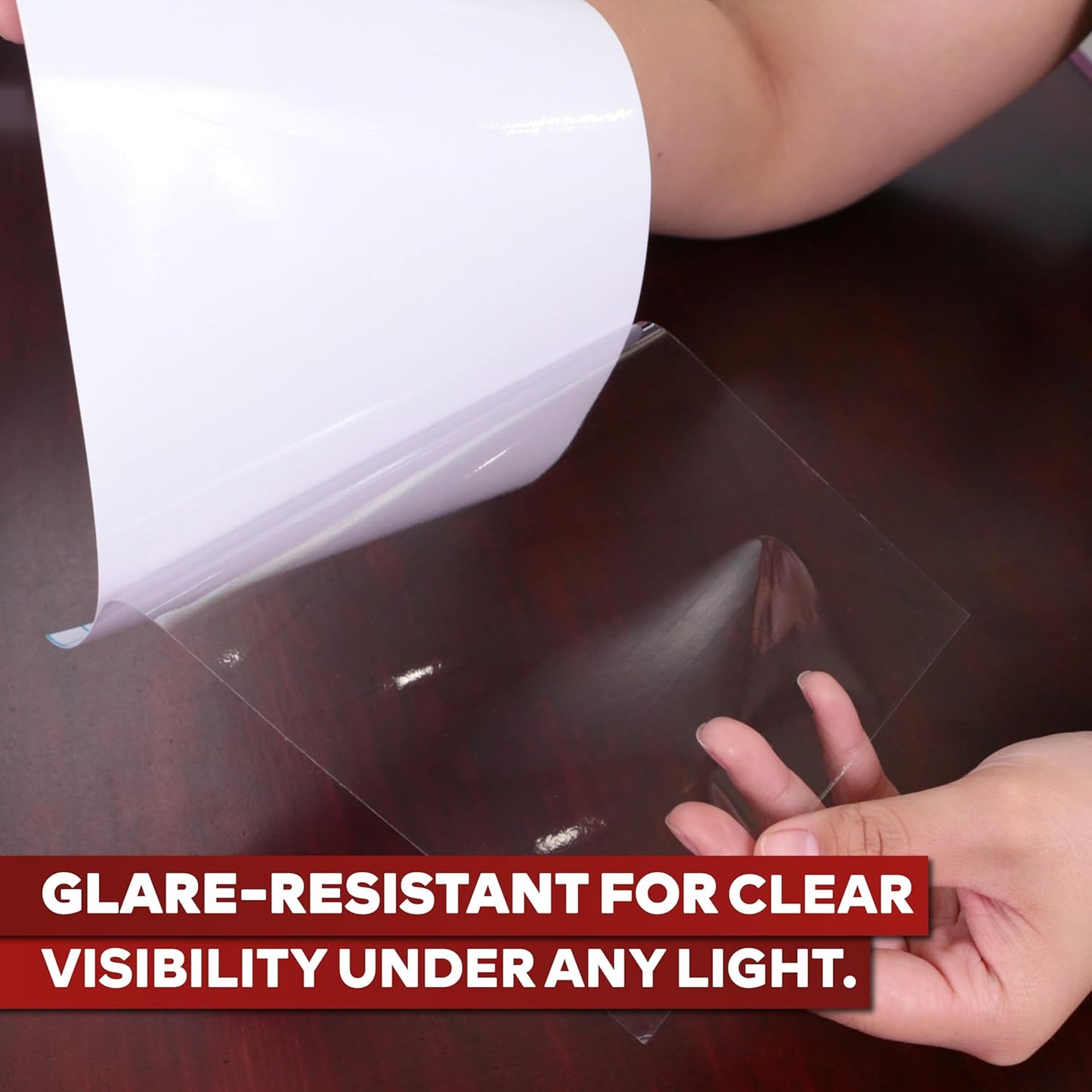 XFasten Laminating Sheets - Self-Adhesive, Yellowing Resistant, 6x9 Inches, 100 Pack