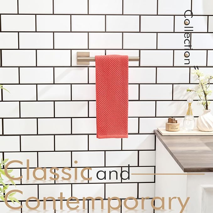 KOKOSIRI Bathroom Towel Bar Hand Towel Holders Wall Mount Toilet Kitchen Cabinet Paper Holder Stainless Steel Bath Hardware Champagne Bronze, B3008CPG