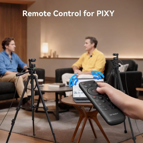 EMEET Remote Control - Wireless Controller for PIXY, Piko+ & Piko Dual-Camera 4K Webcams | AI Tracking, Zoom, Privacy Mode