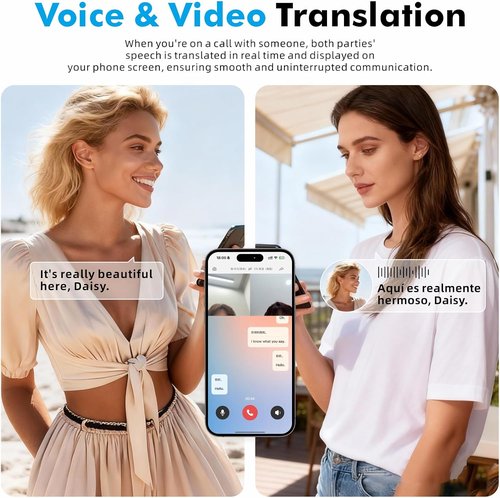AI Language Translator Device - Portable Two-Way Real-Time Translation | Supports 138+ Languages