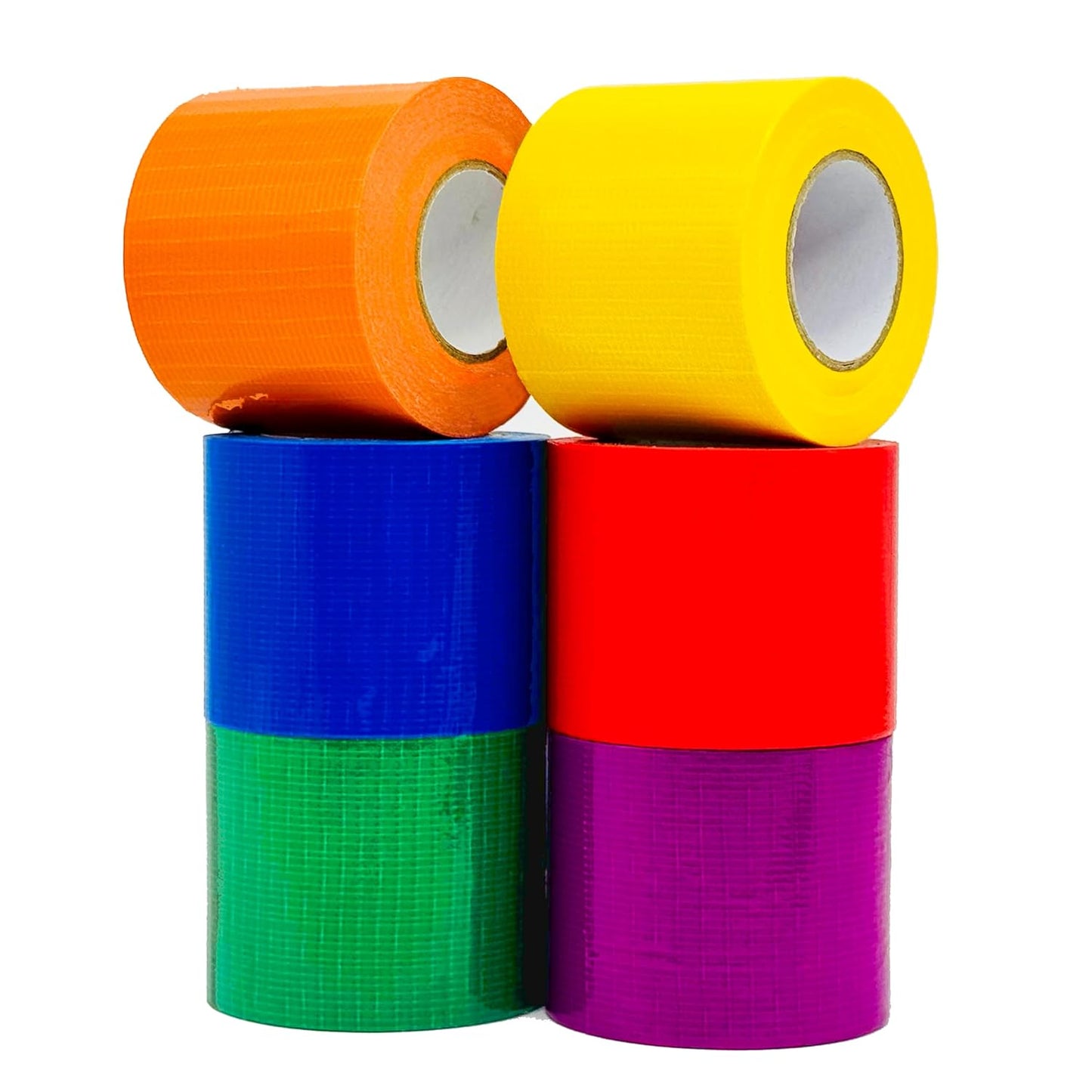 SWRT Rainbow Colored Duct Tape - Heavy Duty, Waterproof, 10 Yards x 2 Inch | No Residue, Strong Adhesion for DIY & Crafts